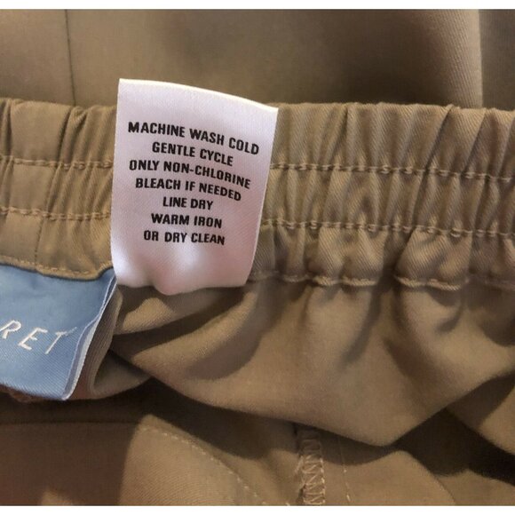 Koret Brown Pull On Elastic Waist Polyester Dress Pants Women’s Size 8 - Picture 5 of 5